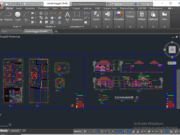 Denah dan Gambar CAD Desain Rumah Tinggal_Rumah Tinggal 20×48 M