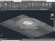 Denah dan Gambar CAD Desain Stadion Sepakbola 3d_Stadion Jatidiri 3D