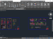 Denah dan Gambar CAD Desain Rumah Tinggal_Rumah Tinggal 40X20 M
