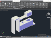 Denah dan Gambar CAD Detail Dapur_Kitchen Set