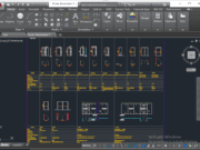 Denah dan Gambar CAD Detail Pintu, Jendela dan Kusen_Kusen Aluminium -1