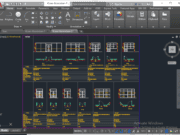 Denah dan Gambar CAD Detail Pintu, Jendela dan Kusen_Kusen Aluminium-2