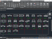Denah dan Gambar CAD Furnitur Lengkap_Mobil Kroyokan