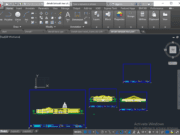 Denah dan Gambar CAD Pusat Hiburan_Denah Tampak New Plot