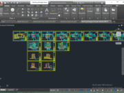 Denah dan Gambar CAD Pusat Hiburan_Denah, Potongan, Tampak Rabbani