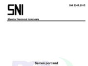 SNI 2049-2015 Semen Portland