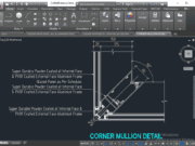 Denah dan Gambar CAD Arsitek _ Architektural CORNER MULLION DETAIL