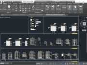 Denah dan Gambar CAD Arsitek _ Architektural DOOR TYPE ALUMINUM GLAZING