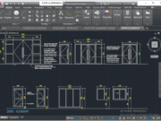 Denah dan Gambar CAD Arsitek _ Architektural DOOR-ALUMINIUM