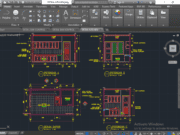 Denah dan Gambar CAD Desain Rumah Tinggal 2 Lantai _Gambar Kerja Rumah Tinggal_Detail Kitchen