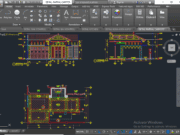 Denah dan Gambar CAD Desain Rumah Tinggal 2 Lantai _Gambar Kerja Rumah Tinggal_Detail Partial Carport