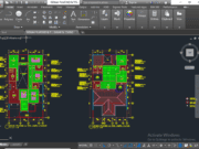 Denah dan Gambar CAD Desain Rumah Tinggal 2 Lantai _Gambar Kerja Rumah Tinggal_Denah Plafond dan Titik Lampu Lantai Dasar dan Lantai Atas