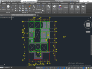 Denah dan Gambar CAD Desain Rumah Tinggal 2 Lantai _Gambar Kerja Rumah Tinggal_Detail Penulangan Plat Lantai Atas