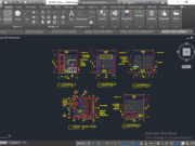 Denah dan Gambar CAD Desain Rumah Tinggal 2 Lantai _Gambar Kerja Rumah Tinggal_Detail Toilet Utama