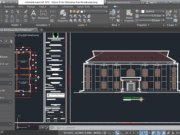 Denah dan Gambar CAD Banguan Kantor Dinas Kehutanan dan Perkebuan