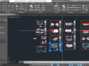 Denah dan Gambar CAD Denah Sekolah Aula SMA Permata Intan