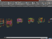 Denah dan Gambar CAD Arsitek Desain Rumah Tinggal_Rumah tinggat 14x17m