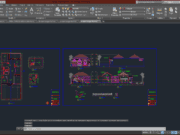 Denah dan Gambar CAD Arsitek Desain Rumah Tinggal_rumah tinggal 20x48M