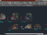 Denah dan Gambar CAD Arsitek Desain Rumah Tinggal_Rumah tinggal 21x16m