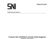 RSNI Evaluasi dan Rehabilitasi Seismik untuk Bangunan Gedung Eksisting