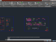 Denah dan Gambar CAD Arsitek Desain Rumah Tinggal_rumah tinggal 48x20M