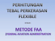PERHITUNGAN TEBAL PERKERASAN FLEXIBLE DENGAN METODE FAA (FEDERAL AVIATION ADMINISTRATION)