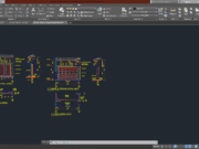 Denah dan Gambar CAD Arsitek Gambar Kerja Rumah Tinggal 2LT_DETAIL PARTIAL TERAS GARASI PAGAR