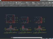Denah dan Gambar CAD Arsitek Gambar Kerja Rumah Tinggal 2LT_DETAIL PONDASI TELAPAK