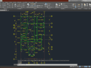 Denah dan Gambar CAD Arsitek Gambar Kerja Rumah Tinggal 2LT_DENAH PEMBALOKAN LANTAI ATAS