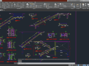 Denah dan Gambar CAD Arsitek Detail Tangga_Detail Pembesian Tangga
