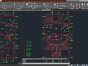 Denah dan Gambar CAD Arsitek Gambar Kerja Rumah Tinggal 2LT_INSTALASI LISTRIK