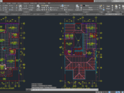 Denah dan Gambar CAD Arsitek Gambar Kerja Rumah Tinggal 2LT_RENCANA POLA LANTAI