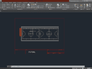 Denah dan Gambar CAD Arsitek Bangunan Paprik_Futsal Are