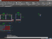 Denah dan Gambar CAD Arsitek Detail Atap_Detail Pergola depan