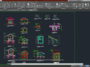 Denah dan Gambar CAD Arsitek Bangunan Paprik_Pos jaga-2