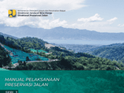 MANUAL PELAKSANAAN PRESERVASI JALAN SERI 2 – IDENTIFIKASI DATA KERUSAKAN JALAN