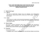 SNI 03-3448-1994 TATA CARA PENYAMBUNGAN TIANG PANCANG BETON PRACETAK PENAMPANG PERSEGI DENGAN SISTEM MONOLIT BAHAN EPOXY