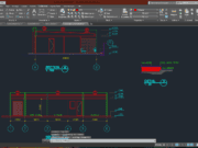 Denah dan Gambar CAD Arsitek SPBU_Convenience Store Section