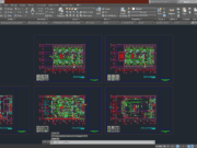 Denah dan Gambar CAD Arsitek Wisma 3 Lantai_EL-11-12-13-14-15