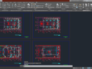 Denah dan Gambar CAD Arsitek Wisma 3 Lantai_EL-20-21-22-23