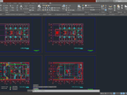 Denah dan Gambar CAD Arsitek Wisma 3 Lantai_EL-25-26-27-28