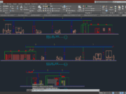 Denah dan Gambar CAD Arsitek SPBU_Front Right & Left Side View