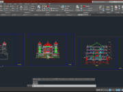 Denah dan Gambar CAD Arsitek Wisma 3 Lantai_tampak1
