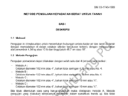 SNI 03-1743-1989 METODE PENGUJIAN KEPADATAN BERAT UNTUK TANAH