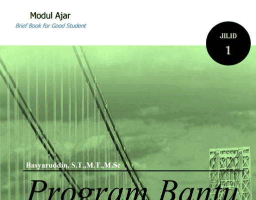 Modul Program Bantu untuk Teknik Sipil