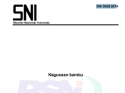 SNI 8020:2014 Kegunaan Bambu