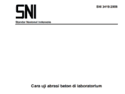 SNI 3419:2000 Cara uji abrasi beton di laboratorium
