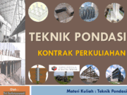 MATERI TEKNIK PONDASI