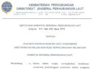 SK Dirjen Pedoman Inspeksi Mandiri Self Assement Aset Fasilitas Pelabuhan oleh Penyelenggara Pelabuhan