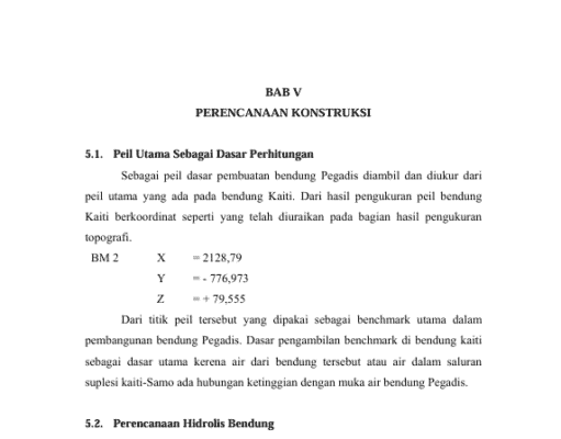 PERENCANAAN LANTAI BENDUNG